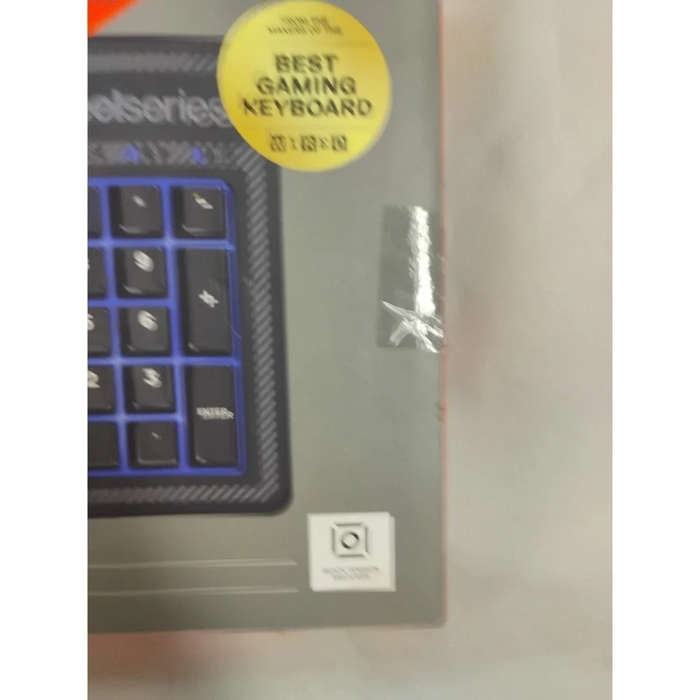 SteelSeries Apex 100 Keyboard Vibrant Blue Illuminated Backlighting LED New Open
